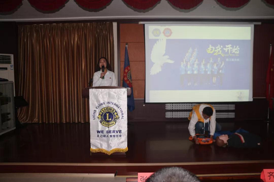 獅子會朝陽德義服務隊走進冰河冷媒，公益宣講“心臟復蘇”應急救護知識